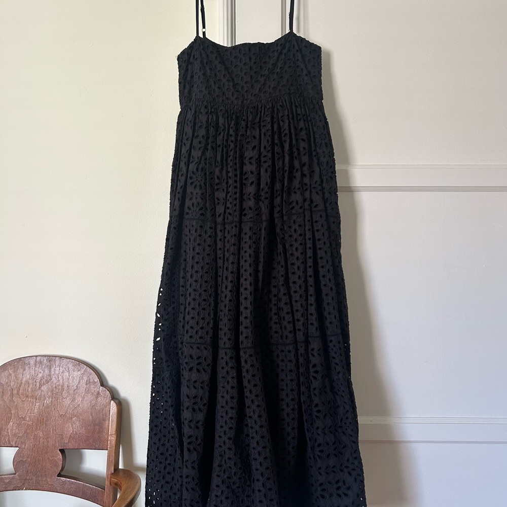 RHODE Saachi Eyelet Midi Dress